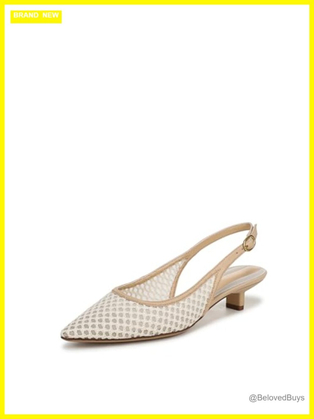 Franco Sarto Pura Slingback Pointed Toe Kitten Heel Pumps